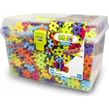 ostatní stavebnice Meli Stavebnice vafle Basic Travel Box 1000 dílů 50004