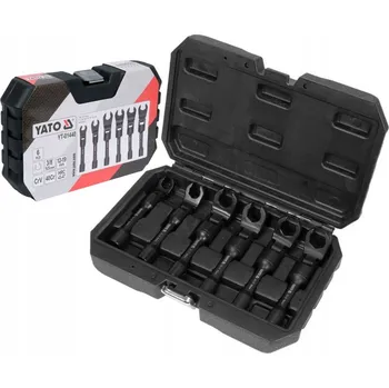 Klíč YATO SADA OČKOVÝCH KLÍČŮ S KLOUBEM A OTEVŘENÝM KONCEM 3/8"