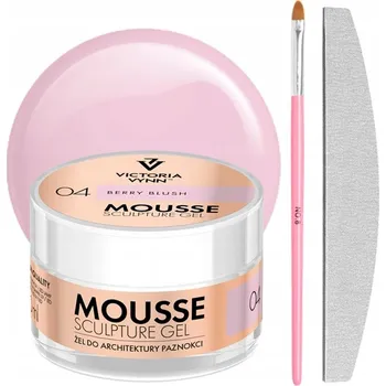 Lak na nehty Victoria Vynn Mousse Gel 04 Berry Blush MUS Štěteček + Pilník DÁREK!