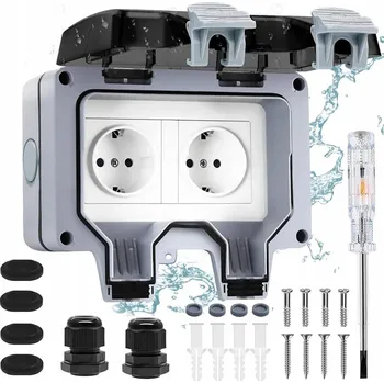 Elektrická zásuvka ZREE nástěnná Elektrická Zásuvka bílá