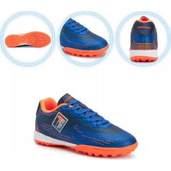 Chlapecká obuv Fotbalová obuv dětské OneTeam Robero Teen TF tmavě modrá/oranžová velikost 39