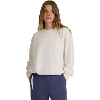 Dámská mikina Dámská mikina 4F-SWEATSHIRT F1837-WAW25TSWSF1837-11S-OFF WHITE Bílá XS