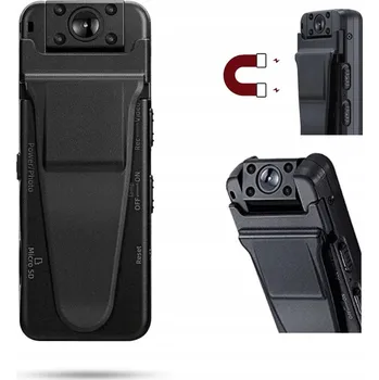 IP kamera MINI ŠPIÓNÍ KAMERA S NOČNÍM VIDĚNÍM, DETEKCÍ POHYBU A MAGNET, 120 STUPŇŮ, FULL HD