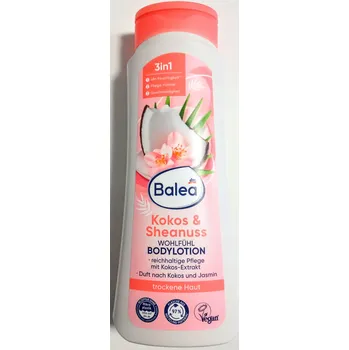 Tělový krém Balea Kokos & Shea tělové mléko 400 ml