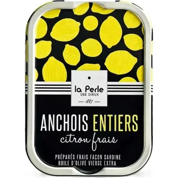 La Perle Ančovičky s čerstvým citronem 115g