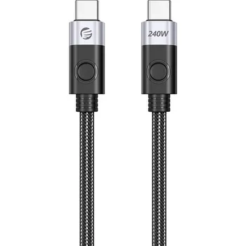 Datový kabel Orico 240W USB-C to USB-C charging cable, 1 m (black)