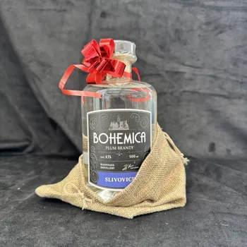 Pálenka Dárkový balíček BOHEMICA Slivovice + obal + mašle
