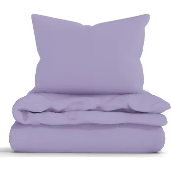 Povlečení Francouzské bavlněné povlečení Renforcé – Jasmine fialová
