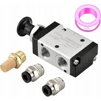 Ventil PNEUMATICKÝ RUČNÍ MECHANICKÝ BISTABILNÍ VENTIL PRO PNEUMATICKÝ VÁLEC 1/4''