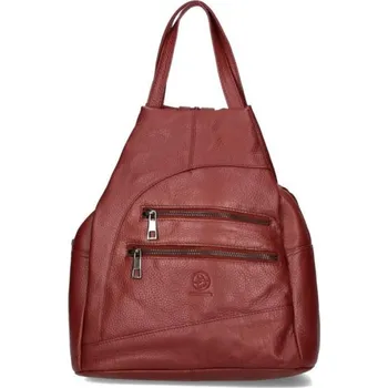 Kabelka BELLUGIO kožený batoh DB 142-816 dark red