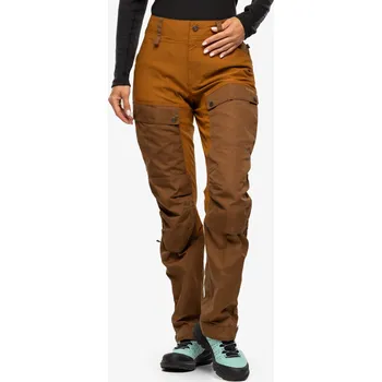 Dámské kalhoty Dámské trekové kalhoty Fjällräven Keb, hnědá timber/kaštanová, velikost 42/R