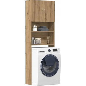 Koupelnový nábytek SKŘÍŇKA NAD PRAČKU ARTISAN OAK 64X24X190 CM LEPENÉ DŘEVO