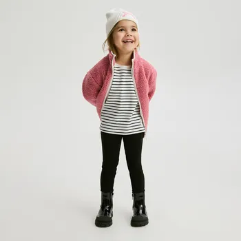 Dívčí kalhoty Reserved - Žebrované legíny - černý - 882FF-99X - 882FF-99X-104