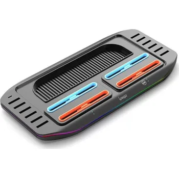 Herní zařízení iPega SW2210 Multifunkční Nabíjecí RGB Stojan pro Nintendo Switch 2 Black