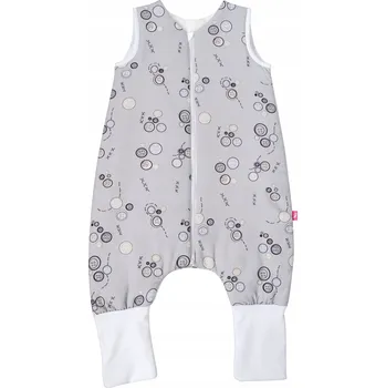 Zavinovačka Zateplený spací pytel s nohavicemi 1-1,5 roku (TOG 2) Knoflíky šedý