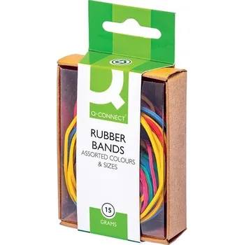 Gumičky Q-Connect - mix barev, 15 g