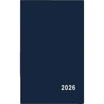 Diář Baloušek Tisk - Alois - PVC - týdenní diář 2026, modrá, 9 × 15 cm