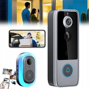 Domovní zvonek WiFi zvonek s HD kamerou a širokoúhlým záběrem