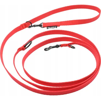 Vodítko pro psa NELSON-X ZÁKLADNÍ ČERNÉ VODÍTKO VODÍTKO S ADAPTAČNÍM 5M MINI ČERNÁ KARABINA