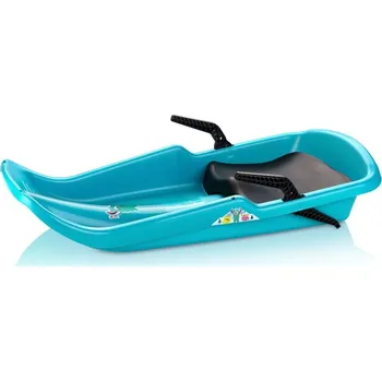 Sáně Plastkon Boby Cyclone se sedátkem 33x80x14cm (azurová)