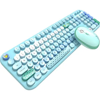 Myš MOFII Lovely 2.4G Wireless Keyboard + Mouse Set (Blue)