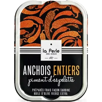 La Perle Ančovičky s paprikou Espelette 115g