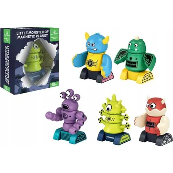 ostatní stavebnice BAREVNÉ MAGNETICKÉ FIGURKY PŘÍŠEREK K SESTAVENÍ - 5 VZORŮ