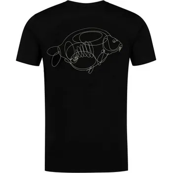 Rybářské oblečení Korda Tričko One Liner Tee Black - XXXL