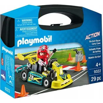 Stavebnice Playmobil Stavebnice Playmobil Action Přenosný kufřík motokáry 9322