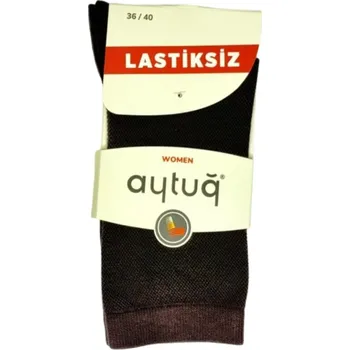 Dámské ponožky Aytuq Dámské vysoké ponožky v hnědé barvě - velikost 36-40 - 1ks