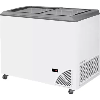 Chlazení 48533 Pultová mraznička prosklené rovné víko Byfal ARO 301/2 Grey Edge