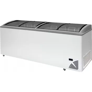 Mraznička 48554 Pultová mraznička prosklené oblé víko Byfal ARO 706/2 Grey Edge