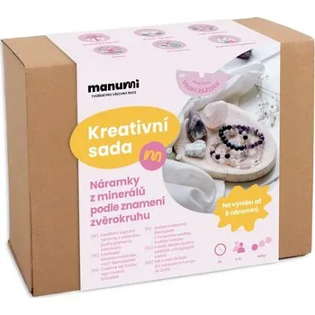 kreativní sada Manumi kreativní sada na výrobu náramků z minerálů podle znamení zvěrokruhu