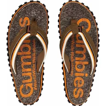 Dámské žabky Unisex žabky Cairns Oranžová-hnědá-černá - Gumbies oranžová - hnědá 40