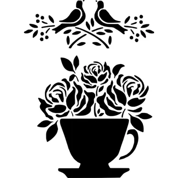 Šablona plastová pro kreativní tvoření lepící - A5 - R67