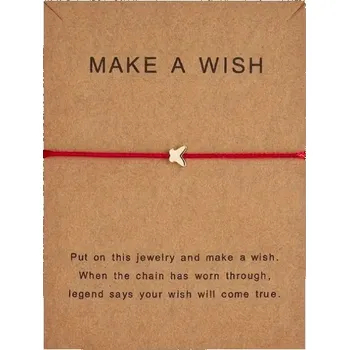 Náramek Šňůrkový náramek s přívěskem na ruku jako dárek / upomínka, RŮŽOVÁ BARVA