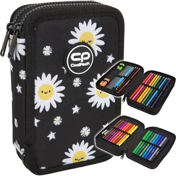 Penál Školní penál CoolPack s vybavením, dvoukomorový, Daisy, pro dívky