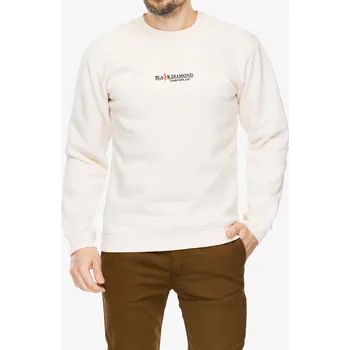 Pánská mikina Mikina Black Diamond Heritage Wordmark Crewneck - smetanově bílá L