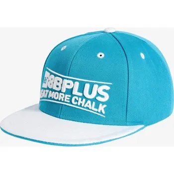 Kšiltovka Kšiltovka 8b+ Snapback Cap Eat More Chalk - modro/bílá
