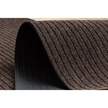 Rohožka Gumová rohožka CEYLON hnědá s proužky, hrubá, 100x560 cm