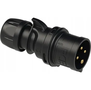 Elektrická zásuvka PCE 014-6x Přenosná zástrčka 16A 4kolík 400V IP44 pro navijáky