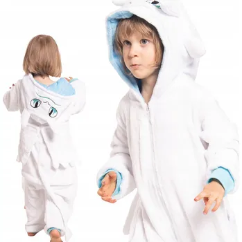 Dětské pyžamo Kigurumi Overal Drak Bezzubka bílé 105-115 cm