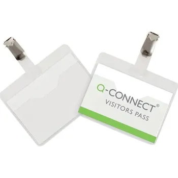 Archivační box Visačka Q-Connect s klipem,60x90mm,25 ks, otevřená