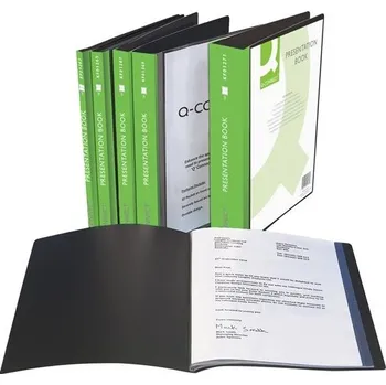Archivační box Q-connect Katalogová kniha A4 60 kapes černá
