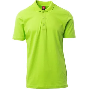 pracovní tričko Pánská polokošile Payper AMALFI Barva: Zelená acidová, Velikost: 4XL