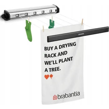 Sušák na prádlo Sušák na stěnu s roztahovacím provázkem Brabantia ocelový