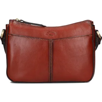 Kabelka Kožená dámská crosbody kabelka Katana Mealla - hnědá