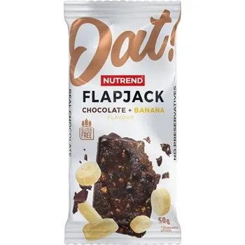 Tyčinka Nutrend Flapjack - čokoláda, banán, 50g
