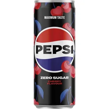Limonáda Pepsi Zero Sugar - Cherry, plech, 24x 0,33l