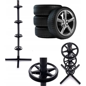 Věšák STOJAN NA RÁFKY PNEUMATIKY KOLA VĚŠÁK GARÁŽOVÝ DÍLENSKÝ NA 4 KUSY